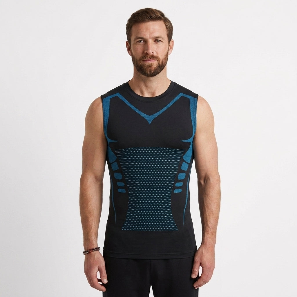 Sleeveless Compression Shaping Top For Men