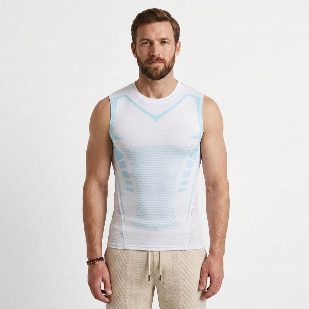 Sleeveless Compression Shaping Top For Men