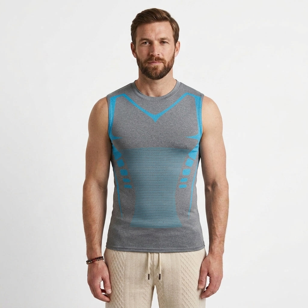 Sleeveless Compression Shaping Top For Men