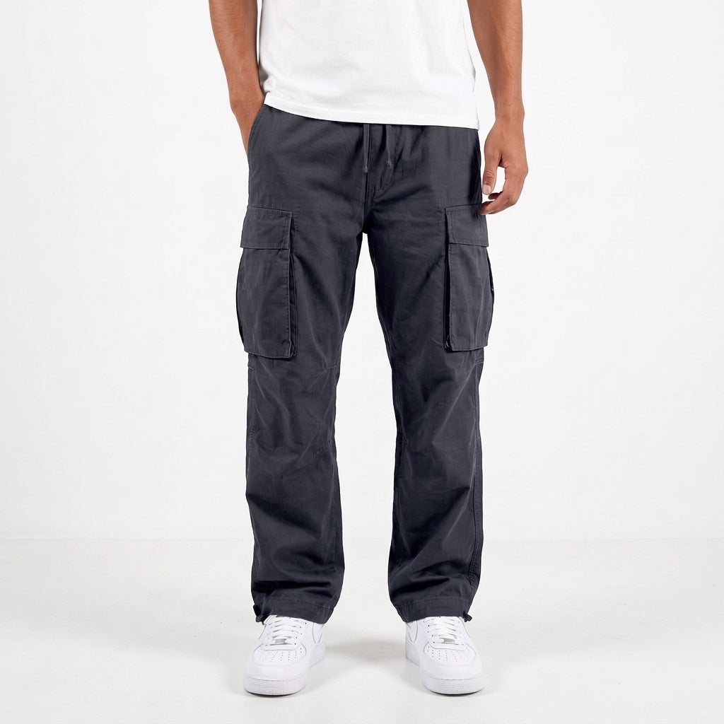 Relaxed Cargo Trousers With Side Pockets For Men