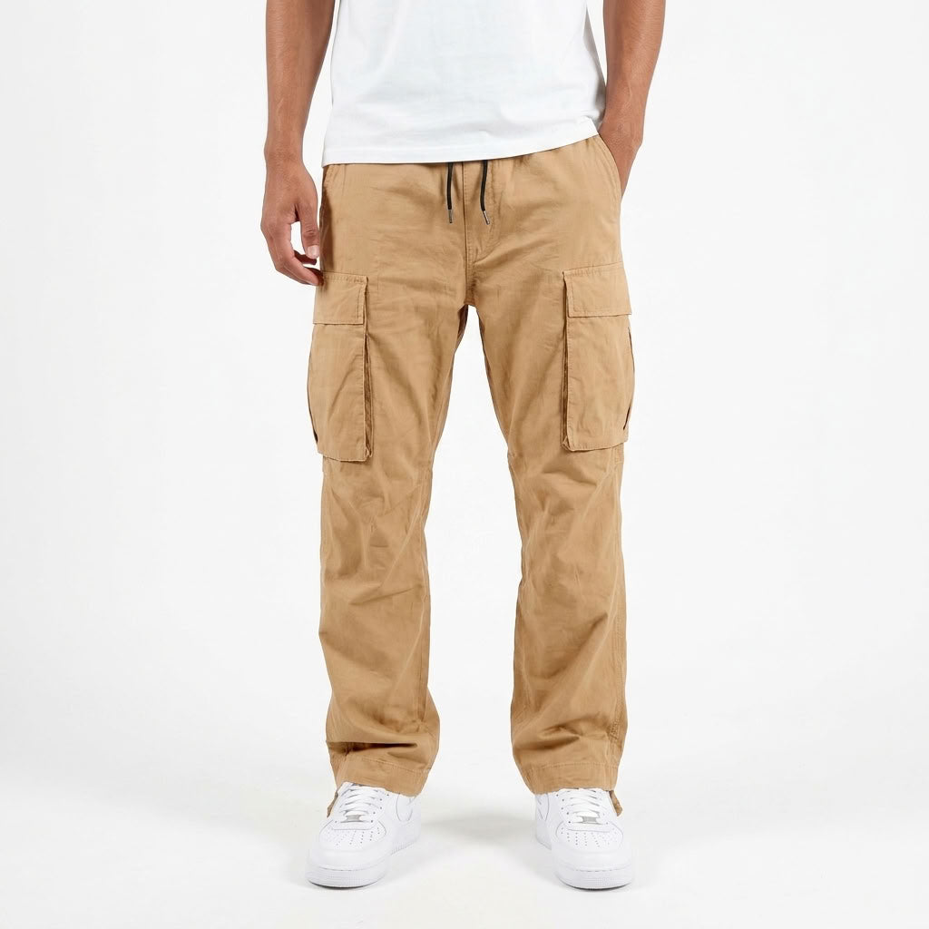 Relaxed Cargo Trousers With Side Pockets For Men