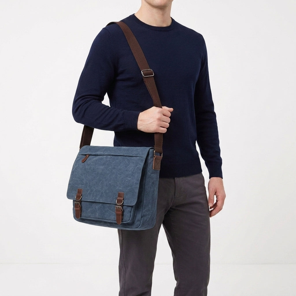 Adjustable Strap Shoulder Bag For Men