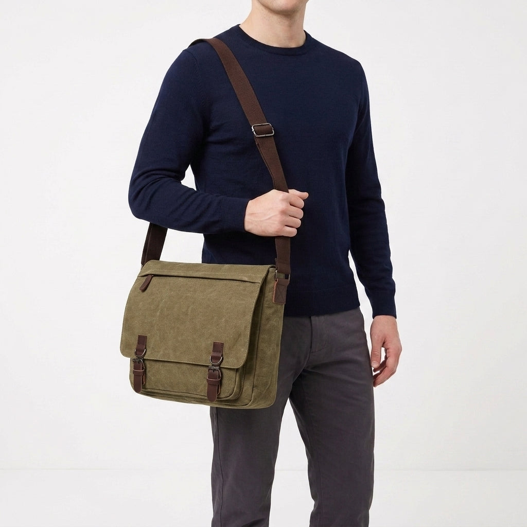 Adjustable Strap Shoulder Bag For Men