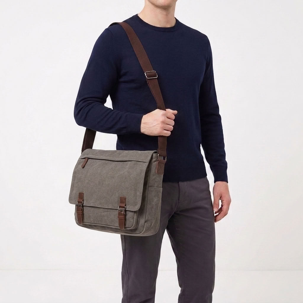 Adjustable Strap Shoulder Bag For Men