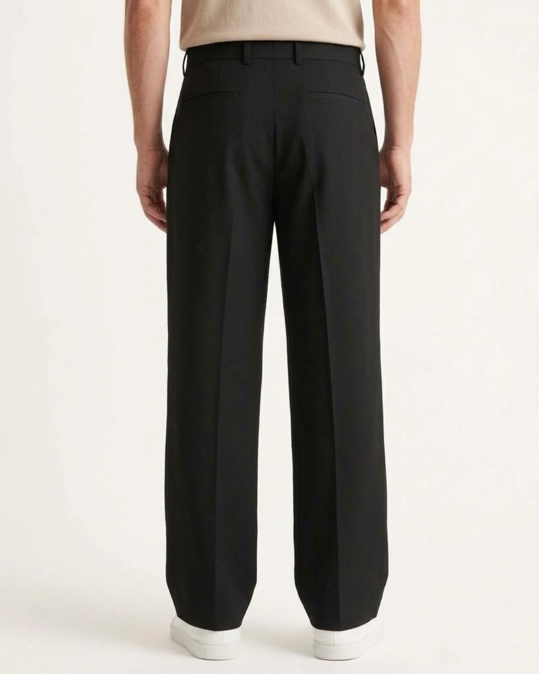 Relaxed Wide-Leg Trousers For Men