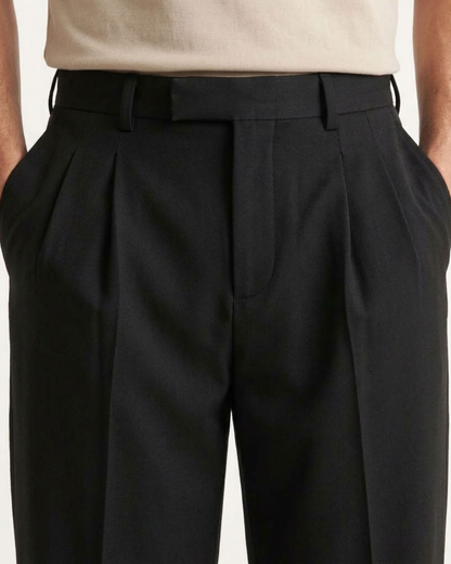 Relaxed Wide-Leg Trousers For Men