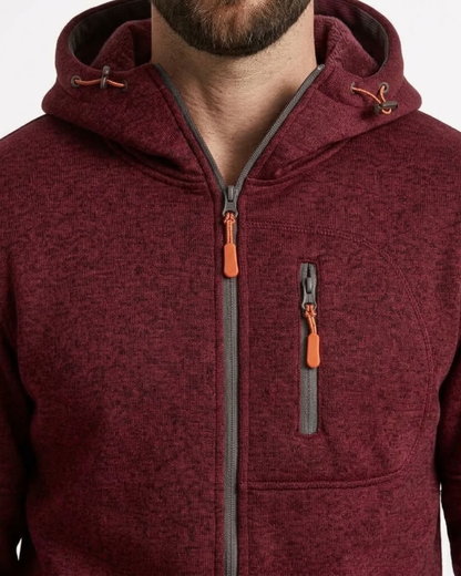 Fleece-Lined Hooded Sweatshirt For Men