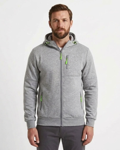 Fleece-Lined Hooded Sweatshirt For Men
