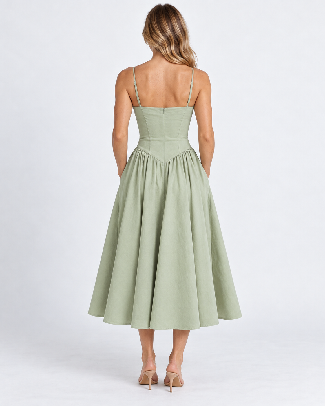 Elegant Corset Midi Dress For Women