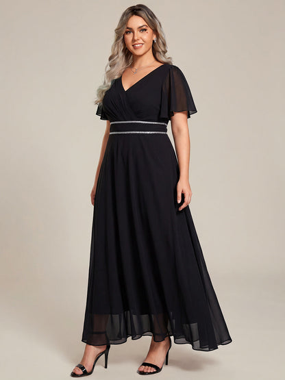 Chiffon High-Low Flowy Wedding Guest Dress
