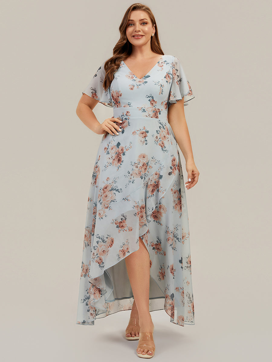 Plus Size Chiffon Ruched Bridesmaid Dress — Amber Bloom