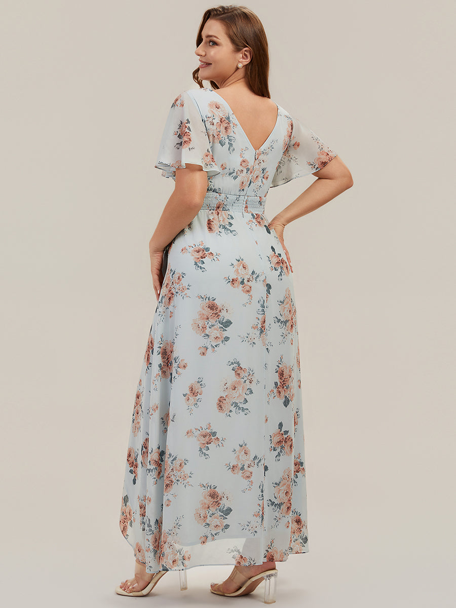 Plus Size Chiffon Ruched Bridesmaid Dress