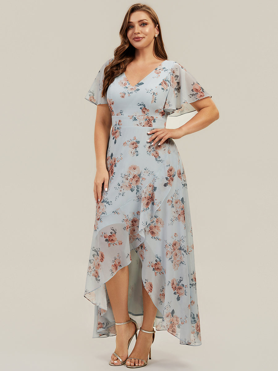 Plus Size Chiffon Ruched Bridesmaid Dress