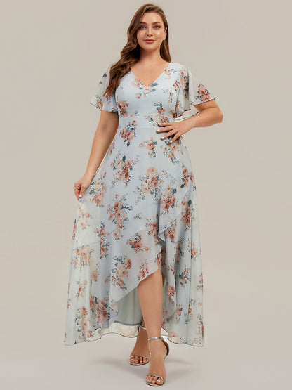 Plus Size Chiffon Ruched Bridesmaid Dress